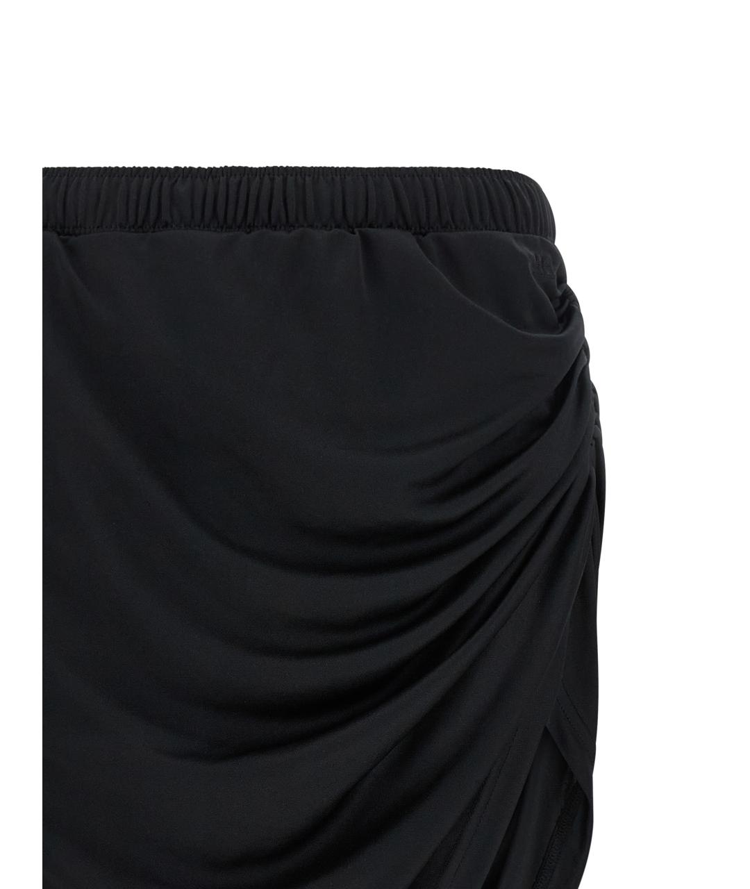 COURREGES Черная полиэстеровая юбка макси, фото 3