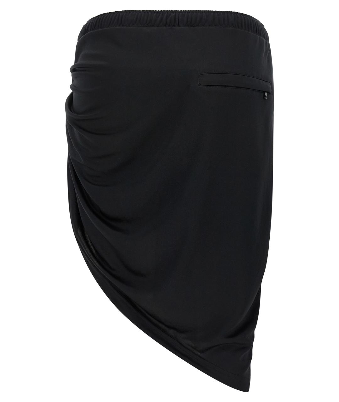 COURREGES Черная полиэстеровая юбка макси, фото 2