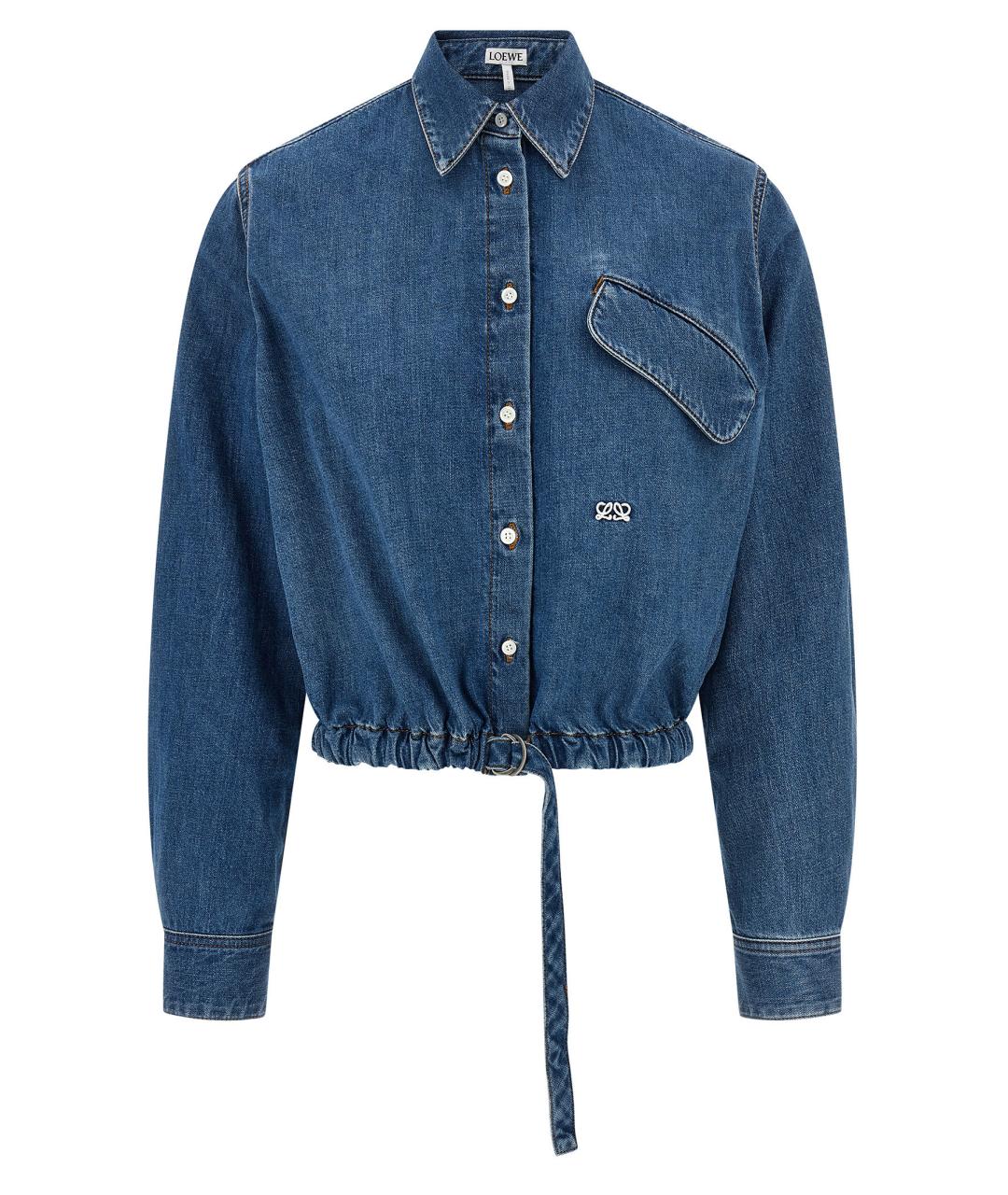 LOEWE Синяя хлопковая рубашка, фото 1