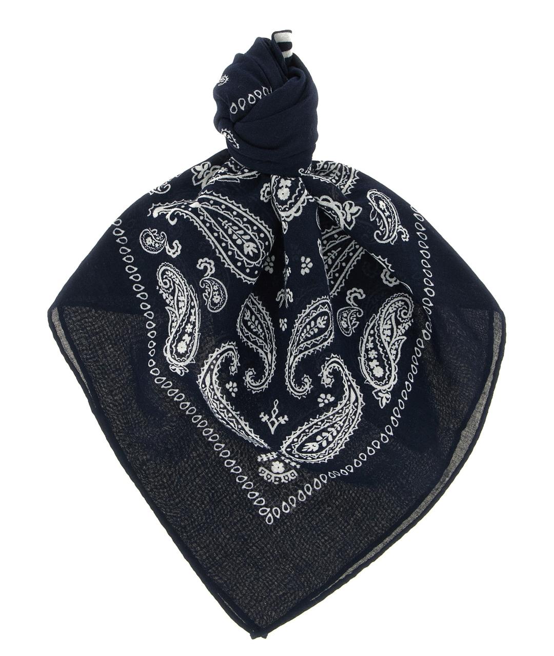 POLO RALPH LAUREN Синий хлопковый шарф, фото 1