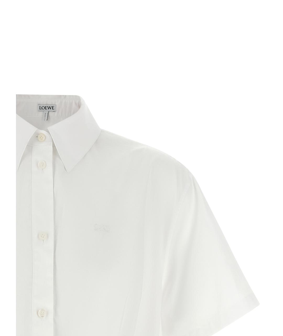 LOEWE Белая хлопковая блузы, фото 3
