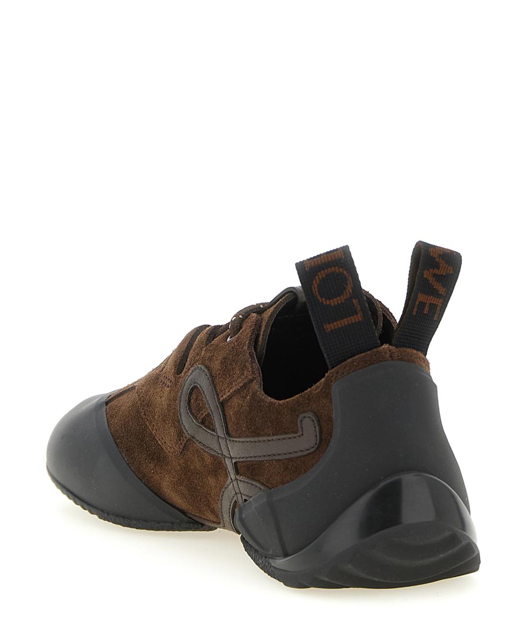 LOEWE Мульти замшевые кроссовки, фото 3