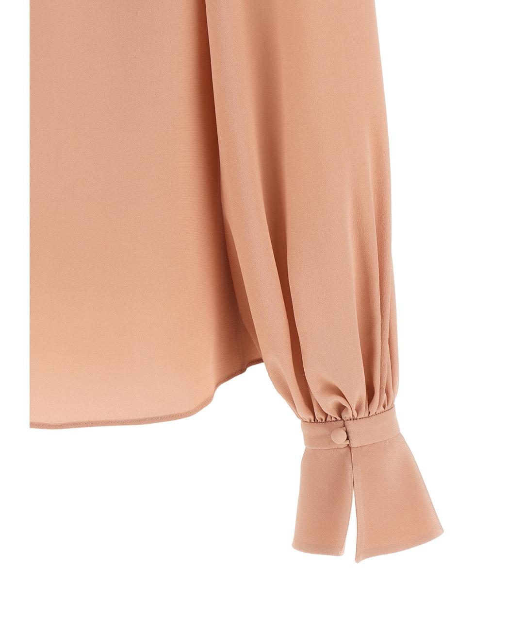 VALENTINO Розовая шелковая рубашка, фото 4