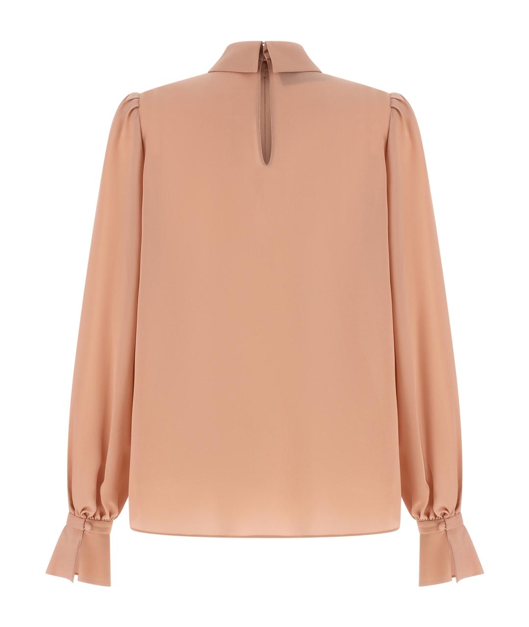 VALENTINO Розовая шелковая рубашка, фото 2
