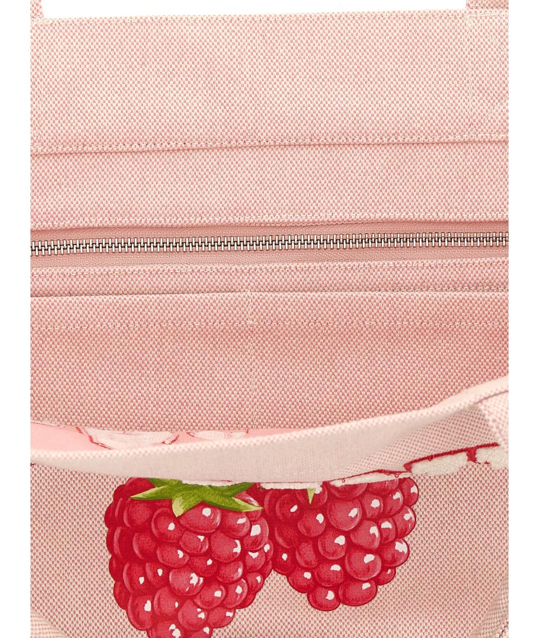 GANNI Розовая синтетическая сумка тоут, фото 4