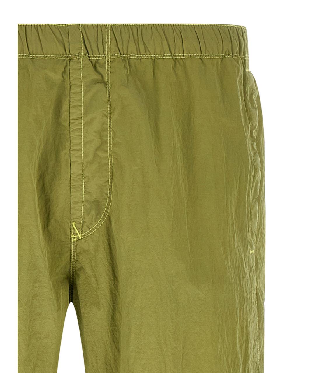 STONE ISLAND Зеленые повседневные брюки, фото 3