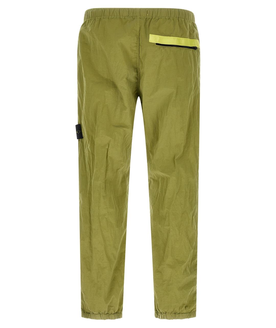 STONE ISLAND Зеленые повседневные брюки, фото 2