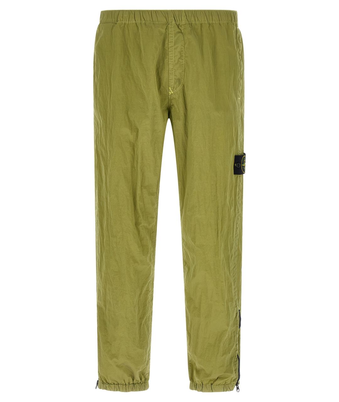 STONE ISLAND Зеленые повседневные брюки, фото 1