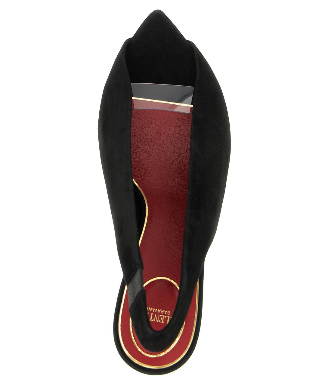 VALENTINO Черные замшевые туфли, фото 4