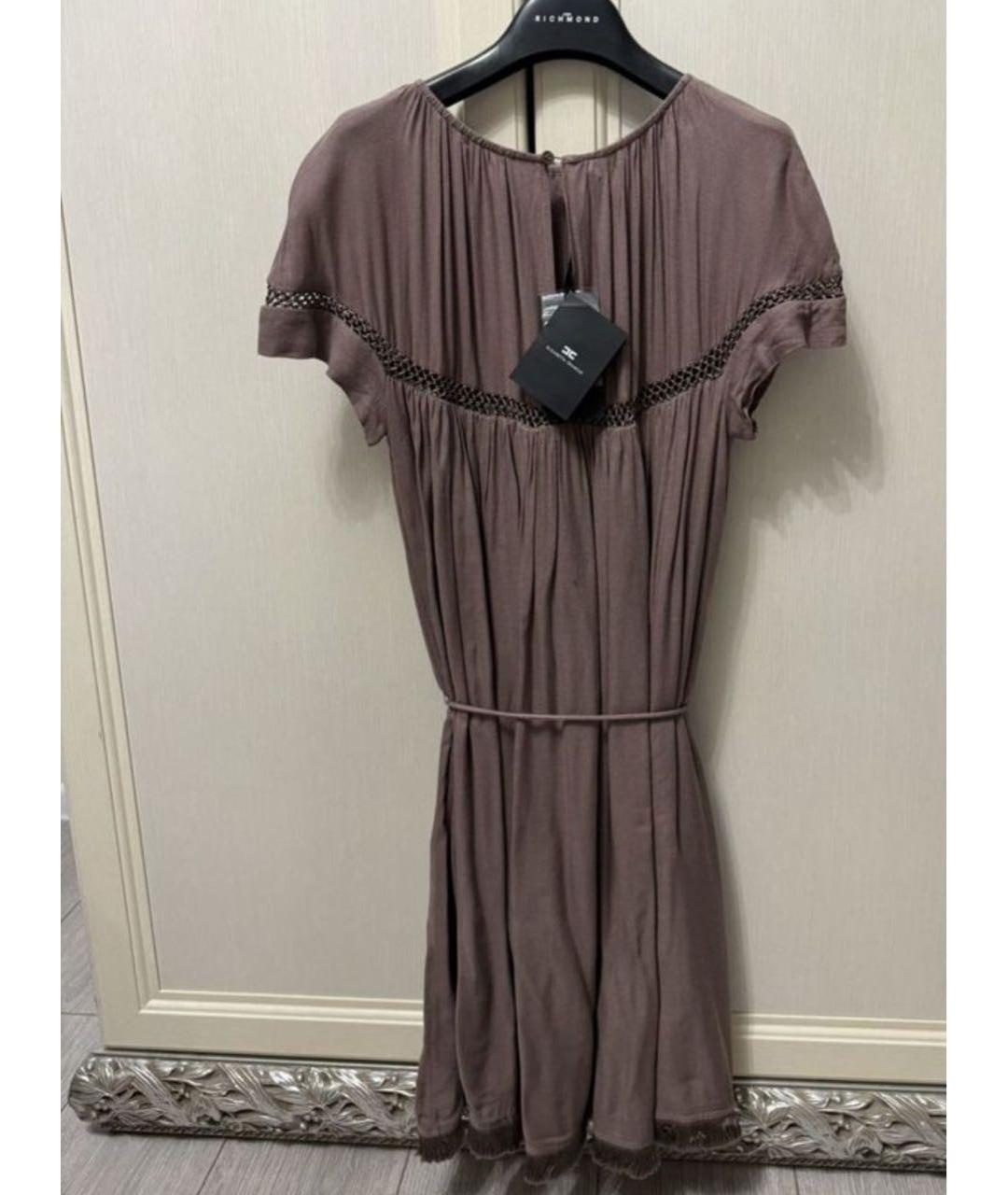 ELISABETTA FRANCHI Коричневое платье, фото 2