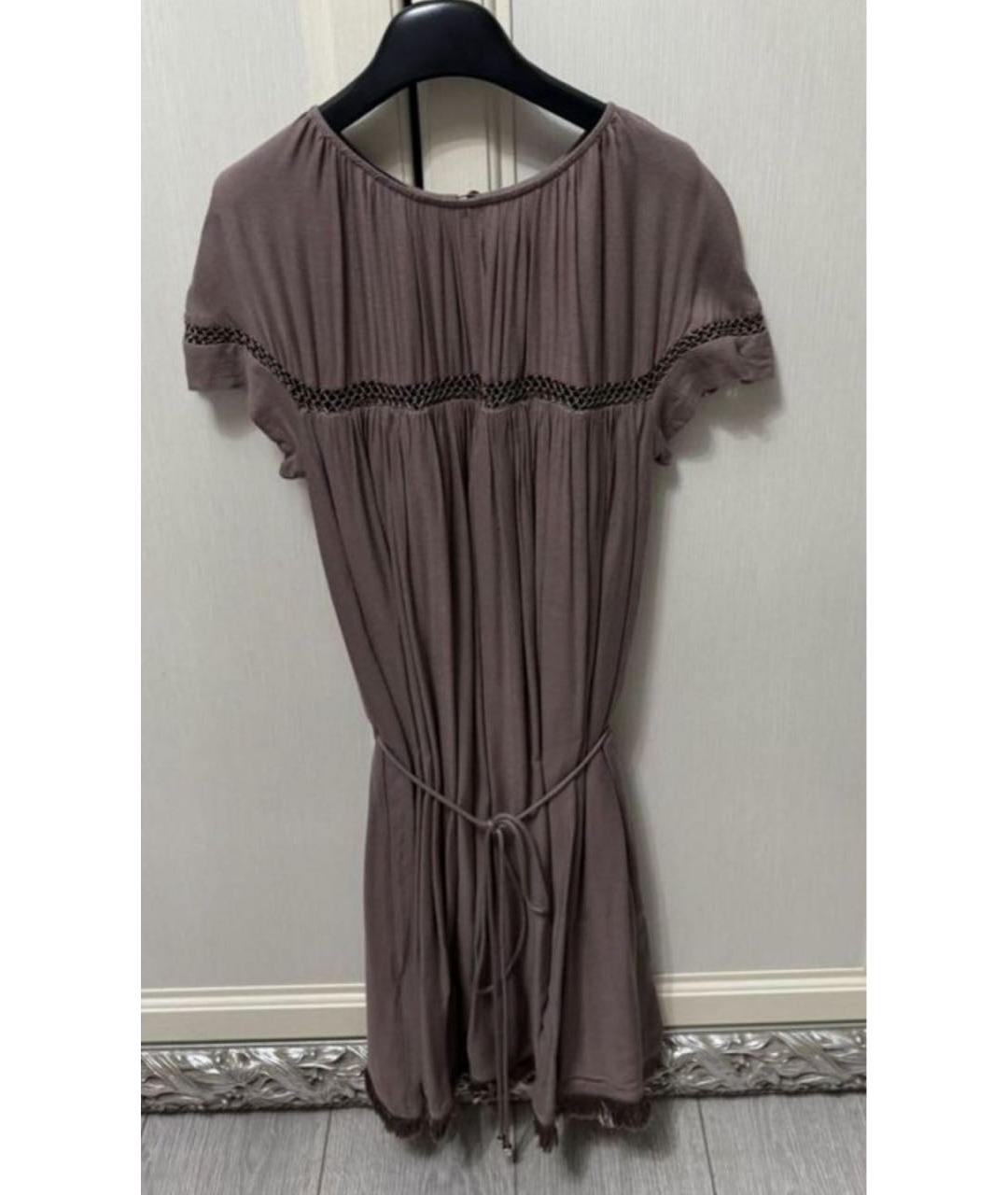 ELISABETTA FRANCHI Коричневое платье, фото 4