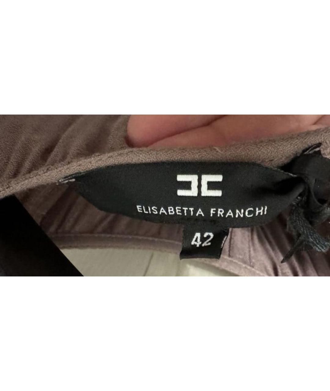 ELISABETTA FRANCHI Коричневое платье, фото 3