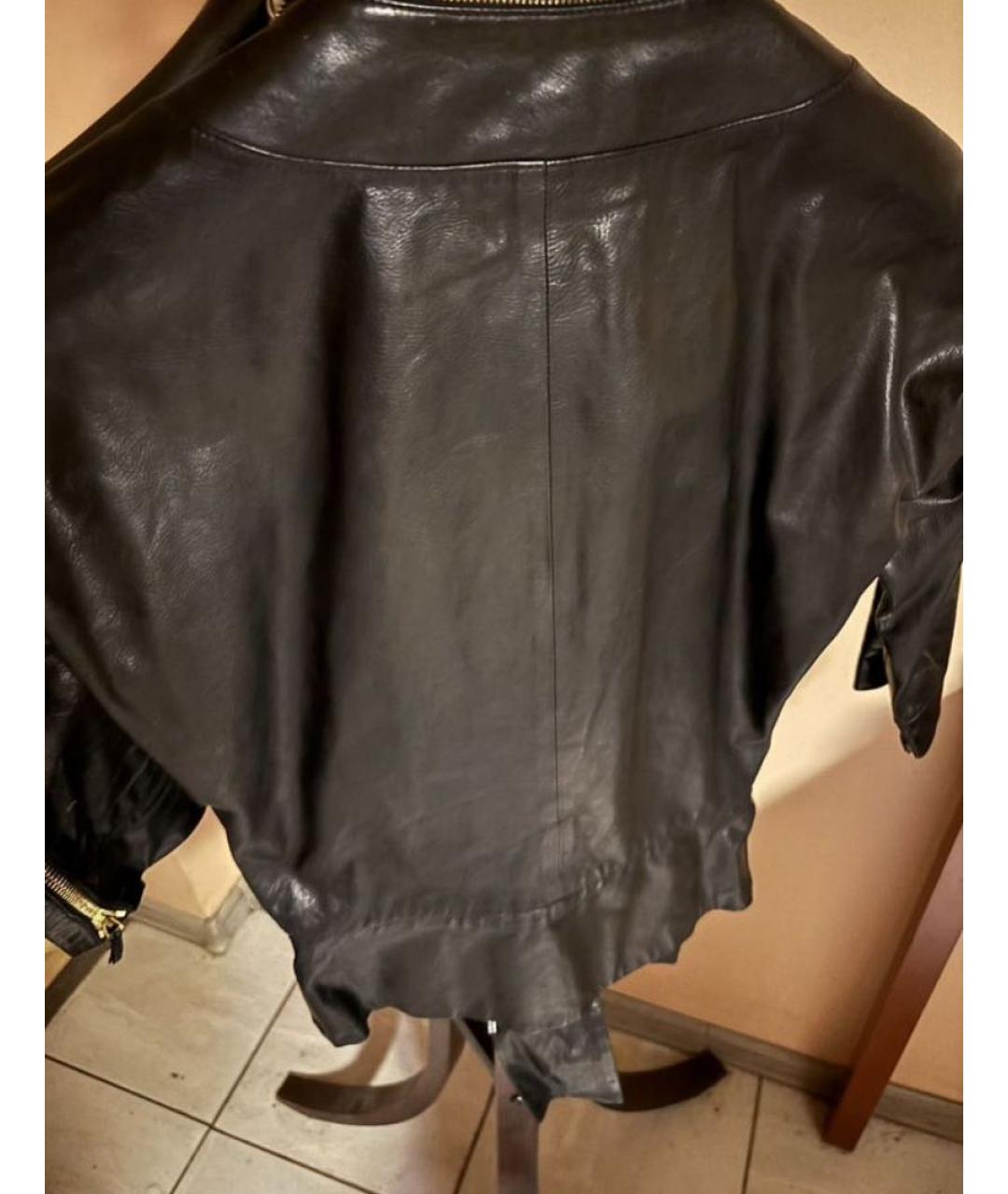 GUCCI Черная кожаная куртка, фото 5