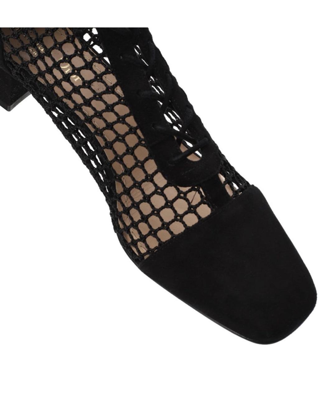 CHRISTIAN DIOR Черные замшевые сапоги, фото 5