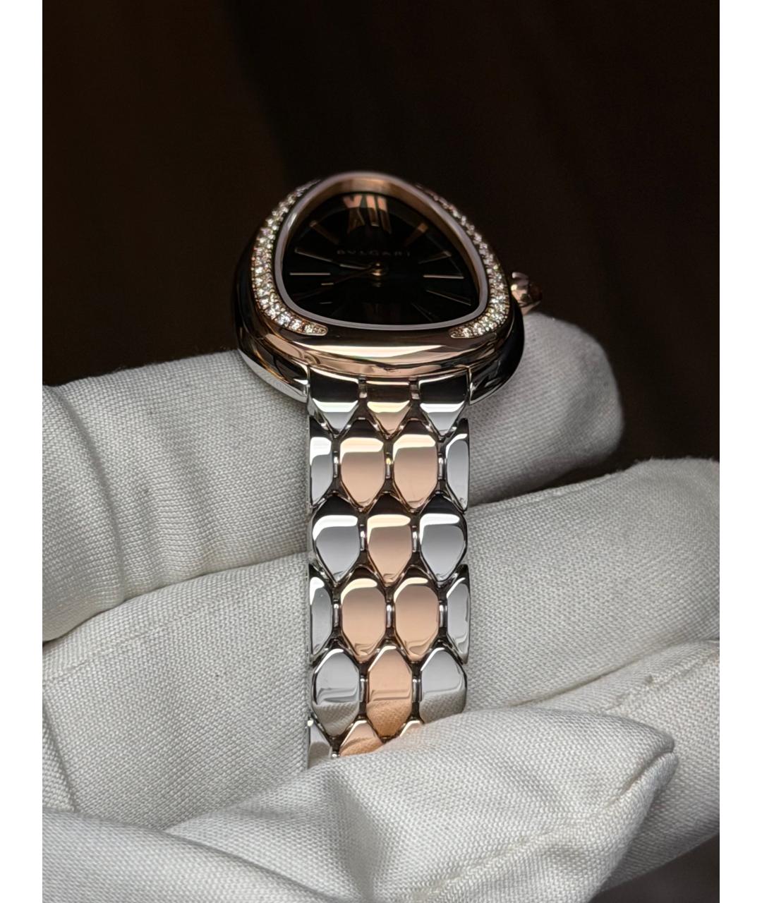 BVLGARI Зеленые часы из розового золота, фото 7