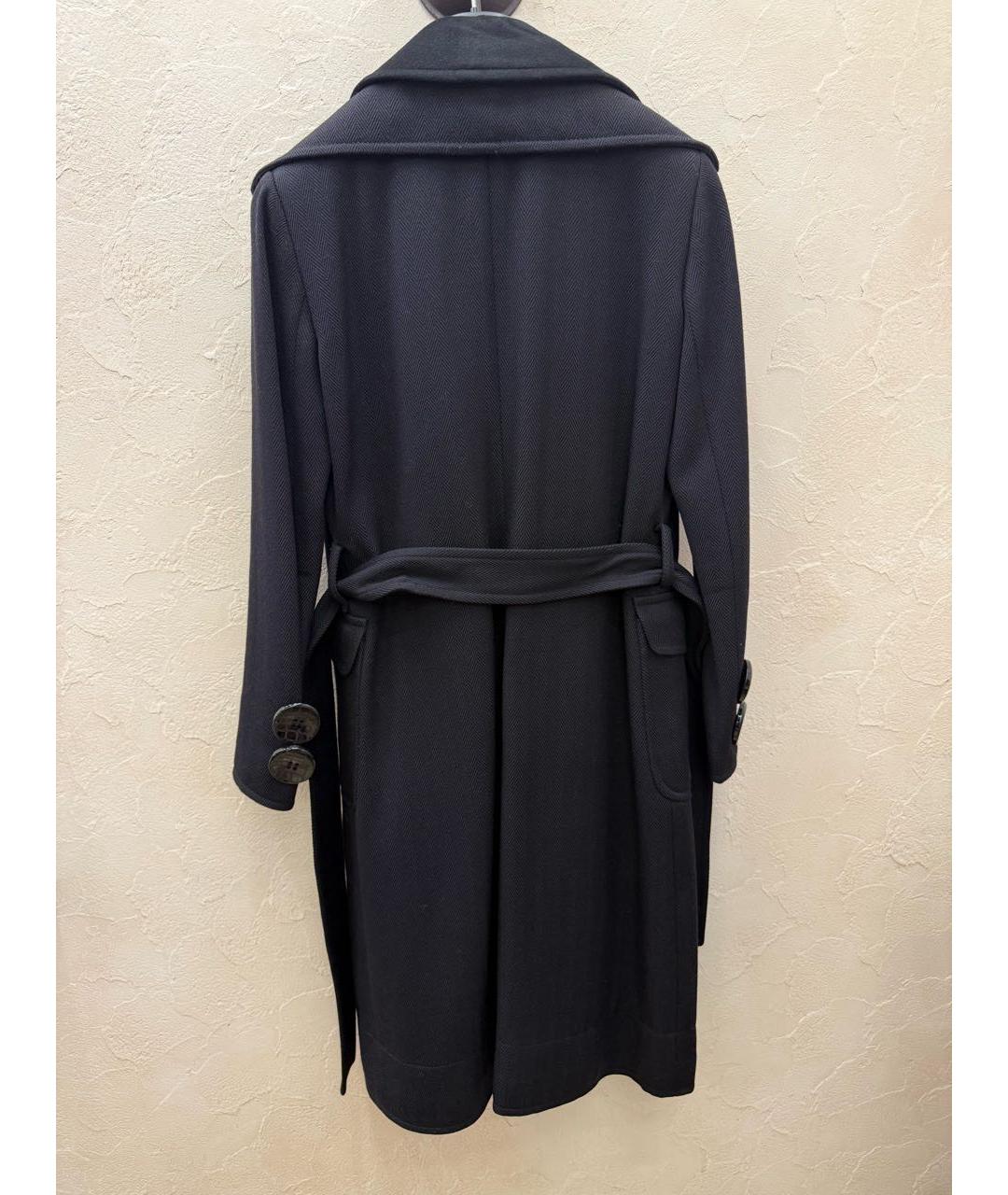 DOLCE&GABBANA Черное хлопковое пальто, фото 4