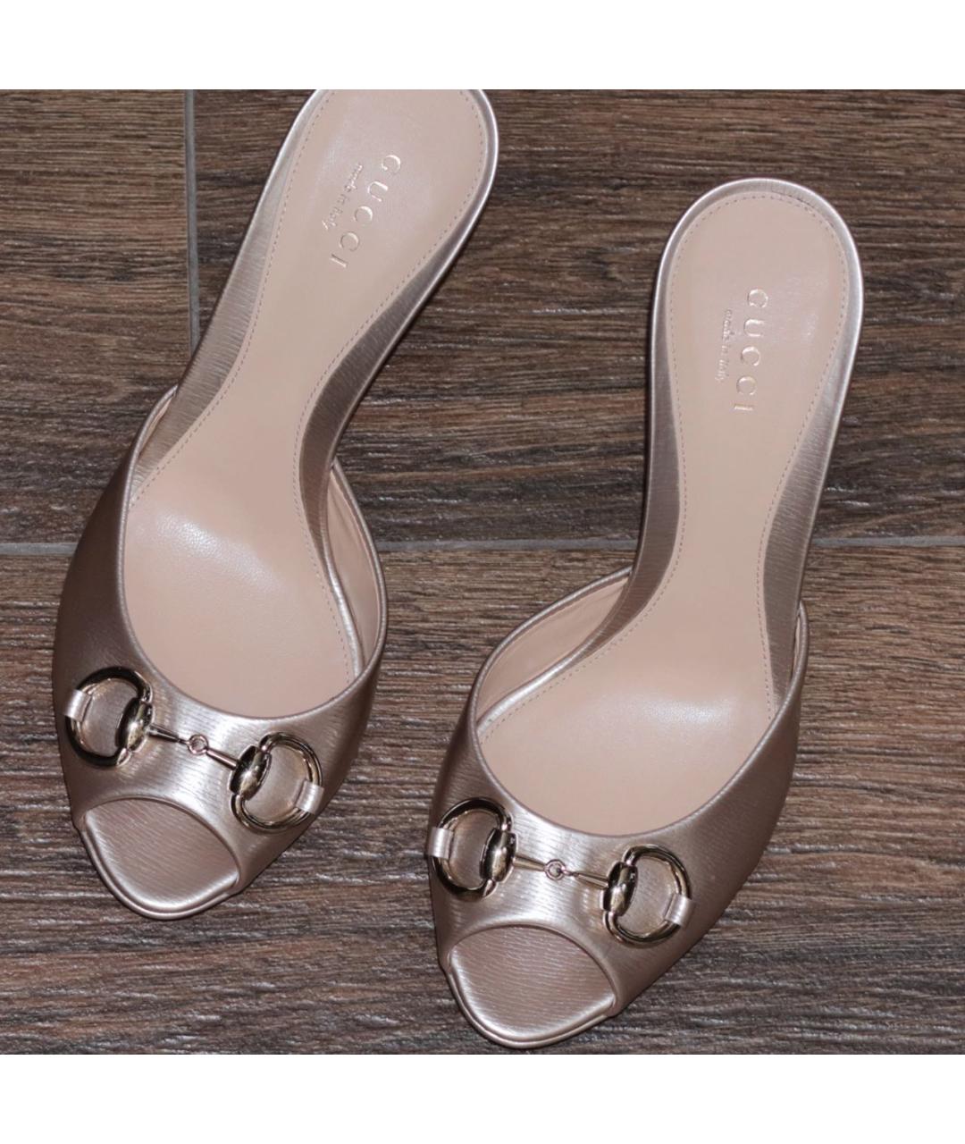 GUCCI Кожаные мюли, фото 7