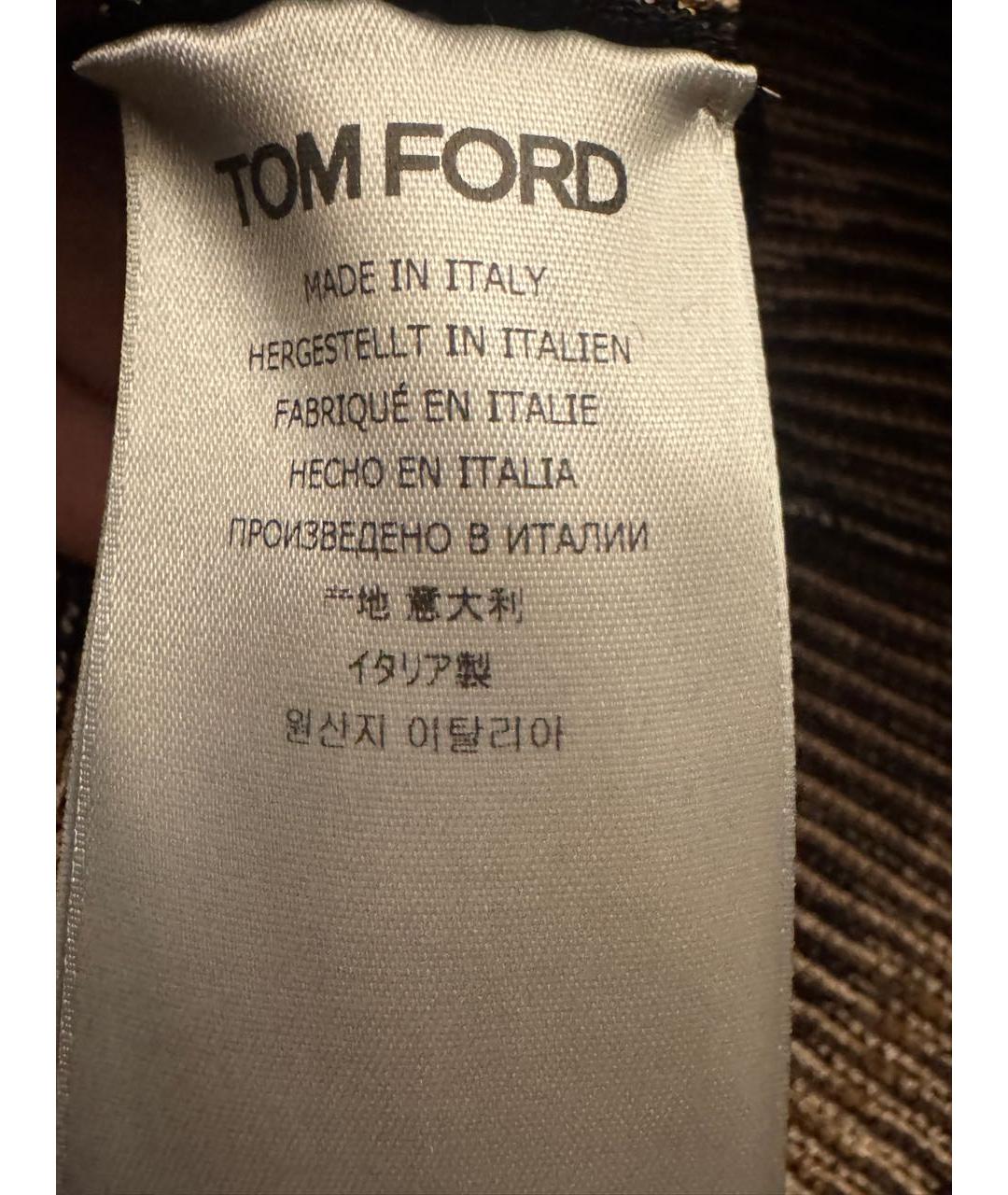 TOM FORD Коричневый вискозный кардиган, фото 7