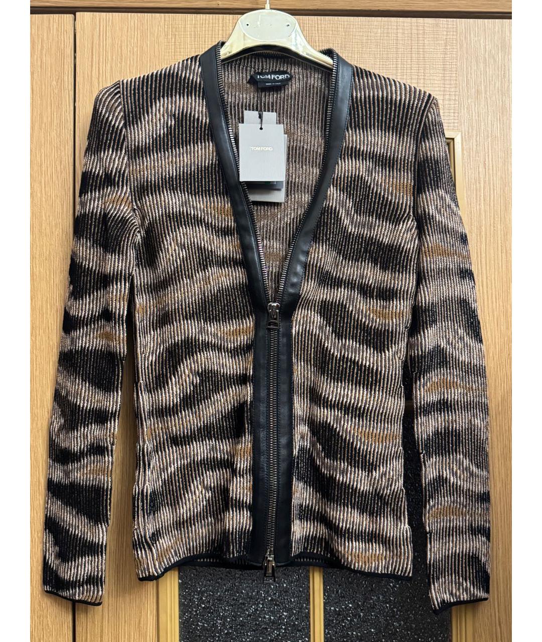 TOM FORD Коричневый вискозный кардиган, фото 9