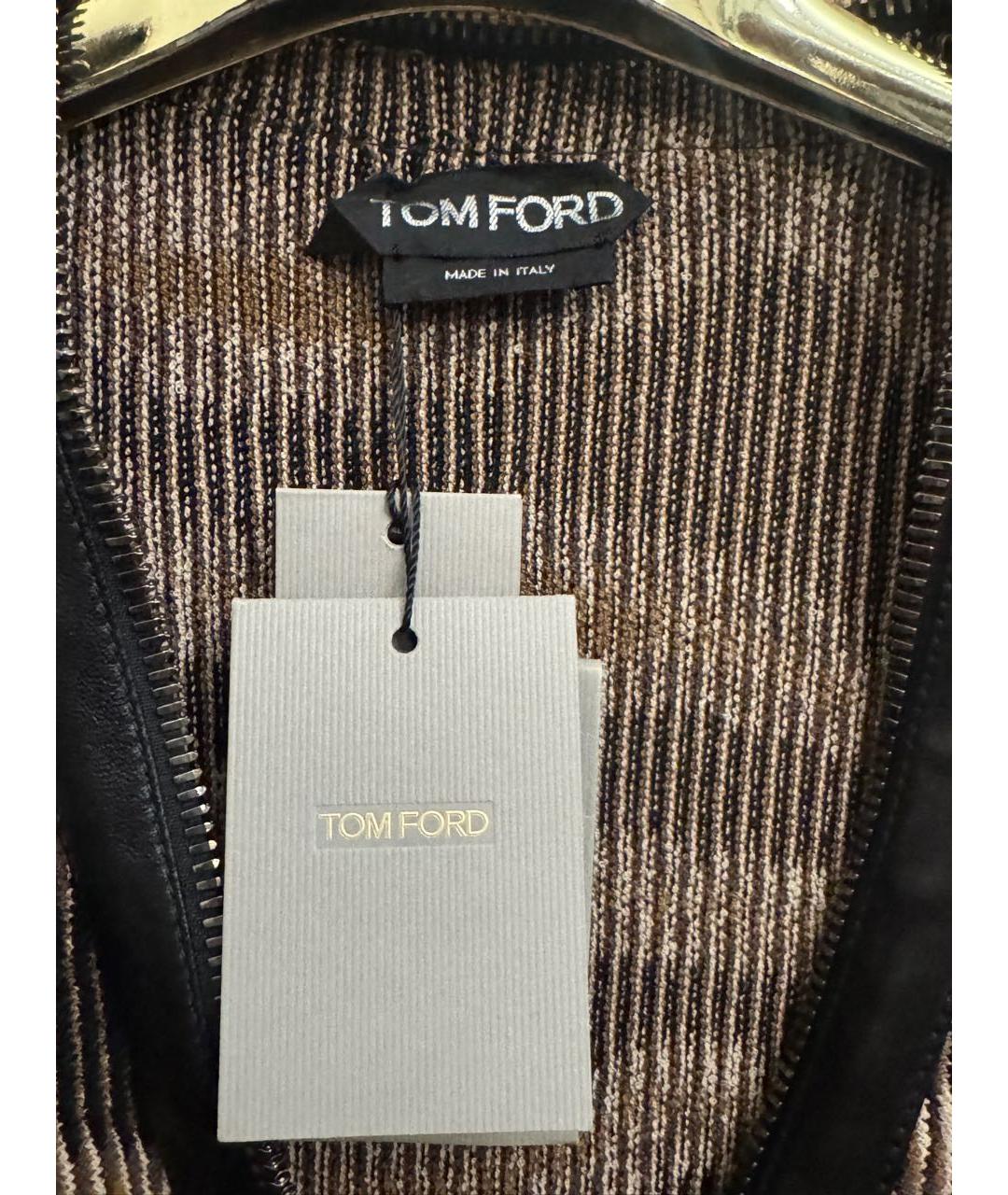 TOM FORD Коричневый вискозный кардиган, фото 3
