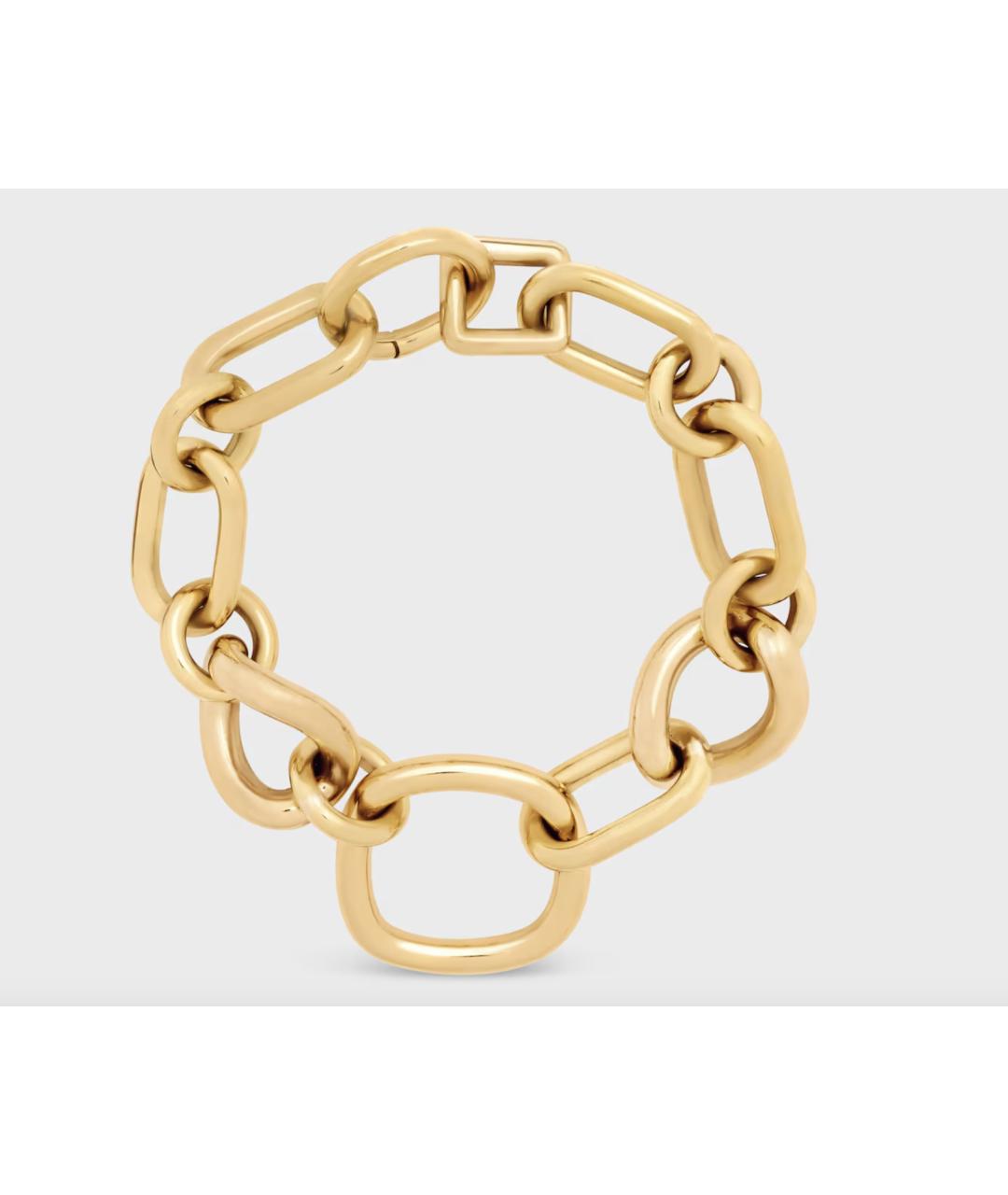 CELINE Золотой латунный браслет, фото 4