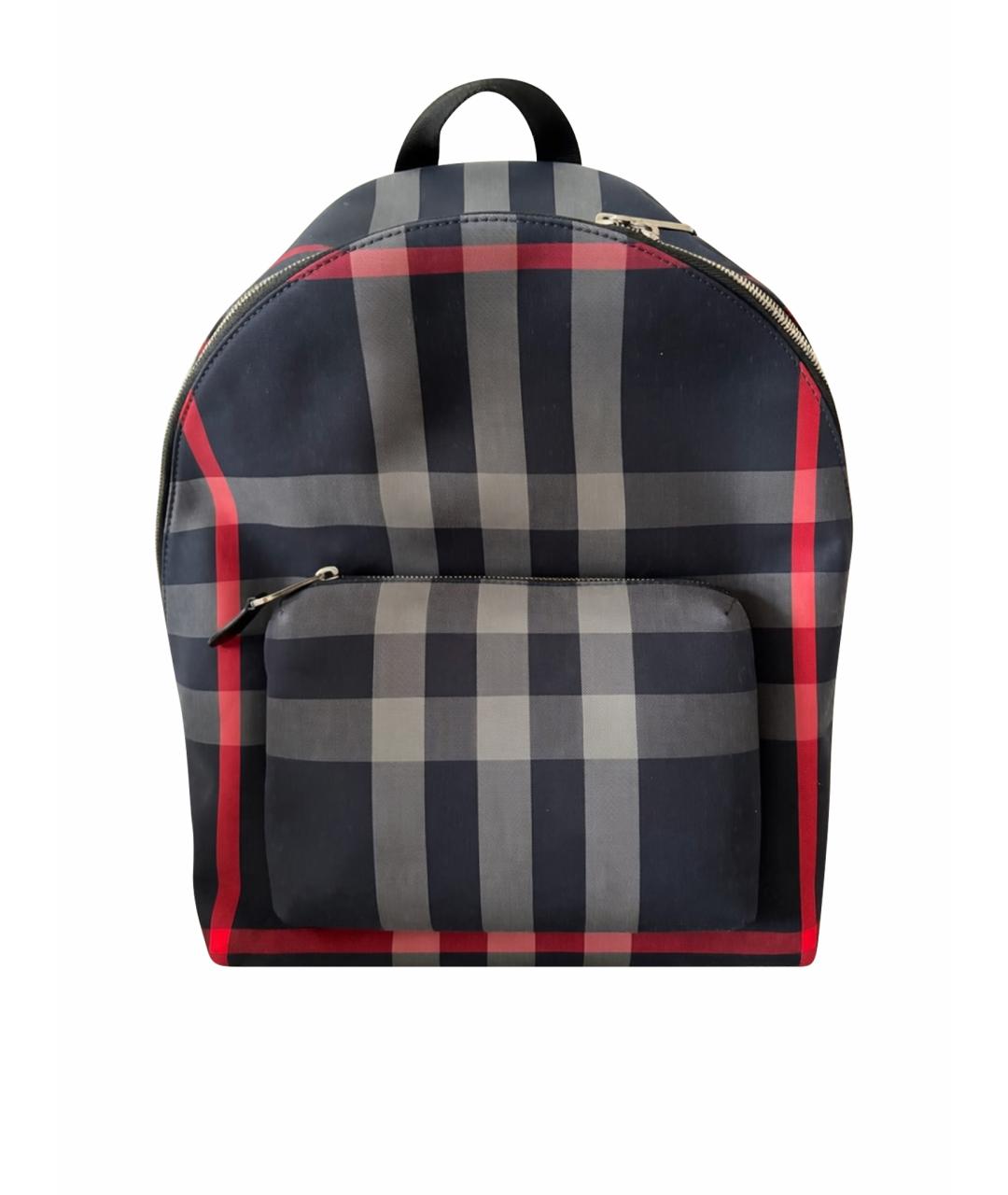 BURBERRY Синий тканевый рюкзак, фото 1