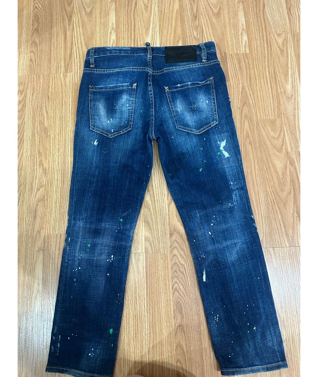 DSQUARED2 Синие прямые джинсы, фото 2