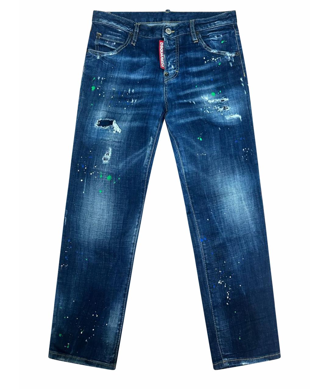 DSQUARED2 Синие прямые джинсы, фото 1