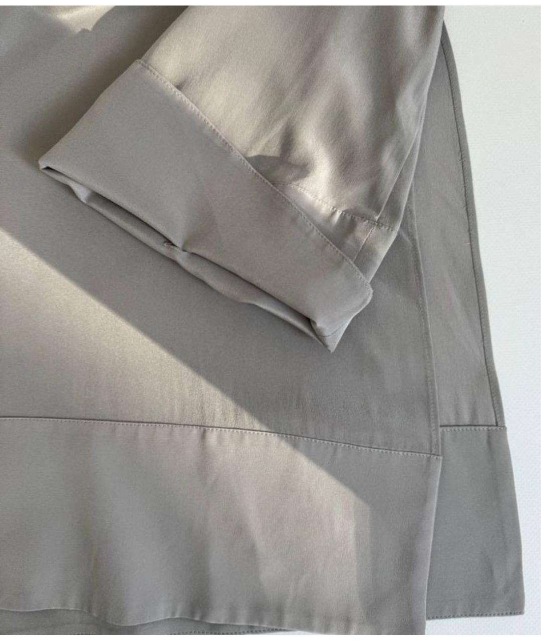 LIVIANA CONTI Серое шелковое повседневное платье, фото 6