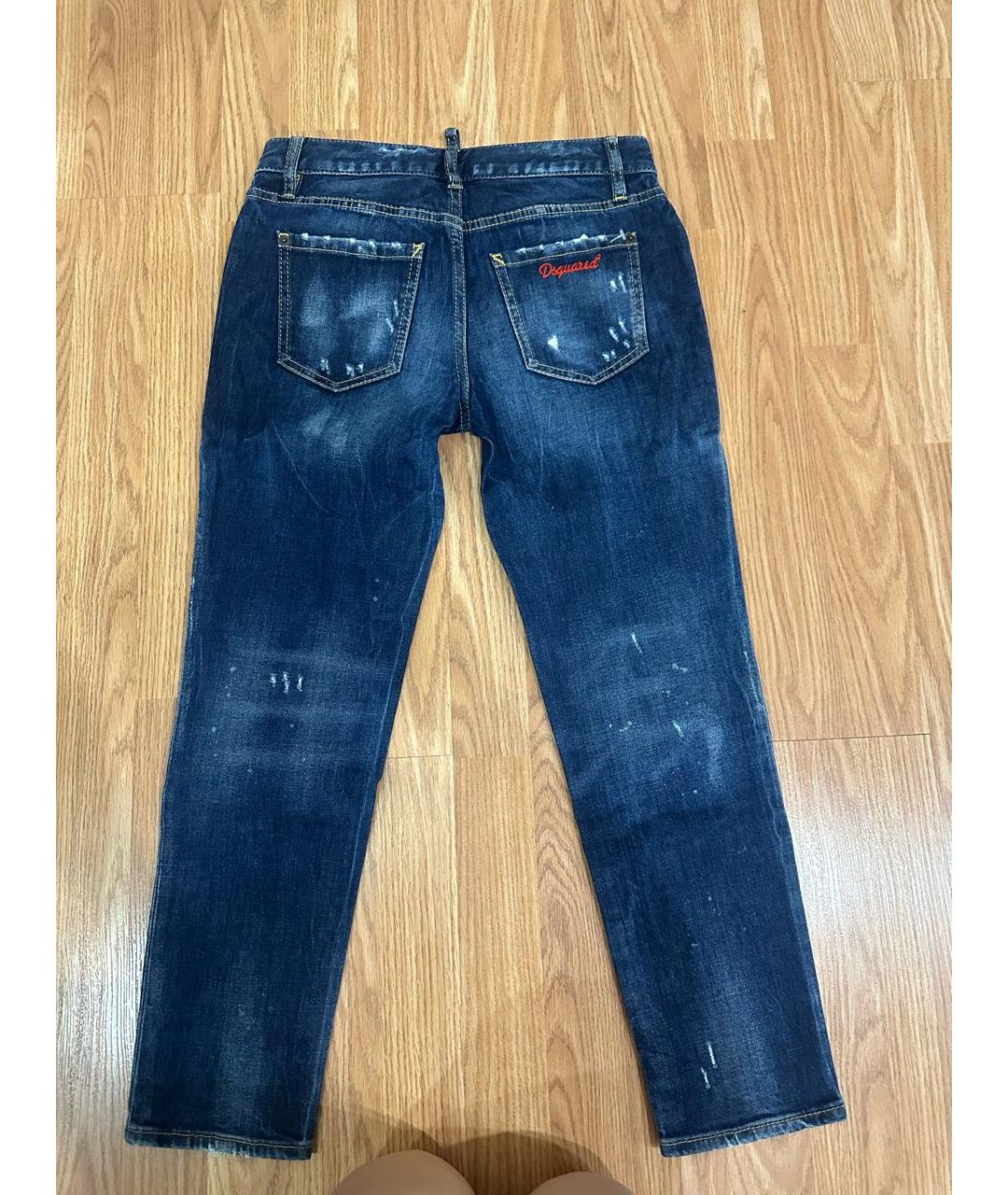 DSQUARED2 Синие джинсы слим, фото 2