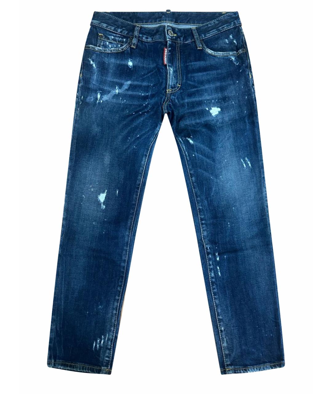 DSQUARED2 Синие джинсы слим, фото 1