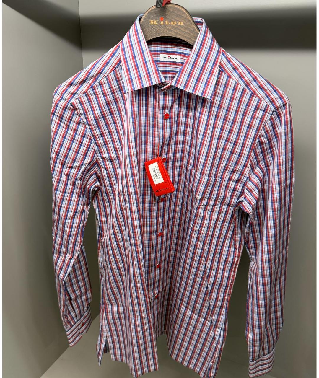 KITON Хлопковая классическая рубашка, фото 5