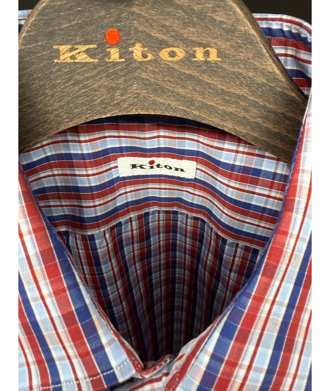 KITON Хлопковая классическая рубашка, фото 4