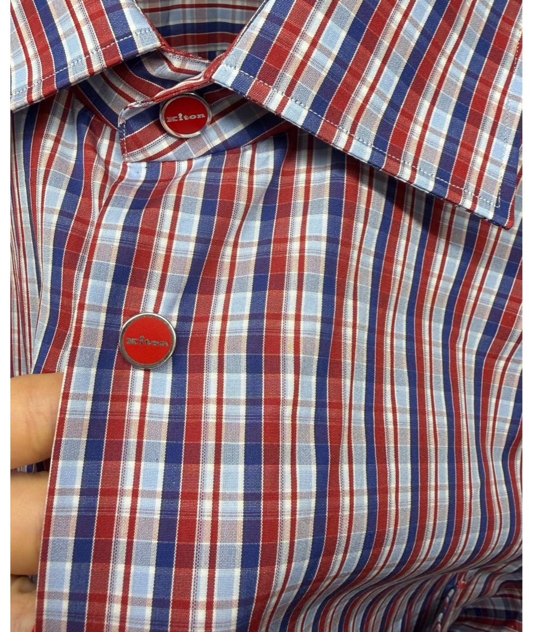 KITON Хлопковая классическая рубашка, фото 2