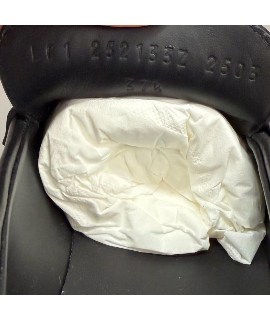 HERMES Черные кожаные лоферы, фото 7