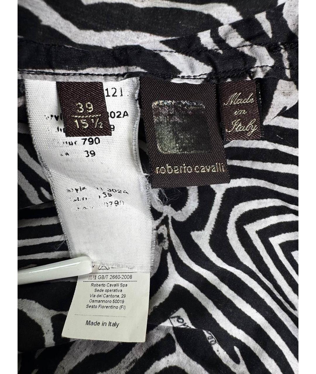 ROBERTO CAVALLI Мульти хлопковая кэжуал рубашка, фото 7