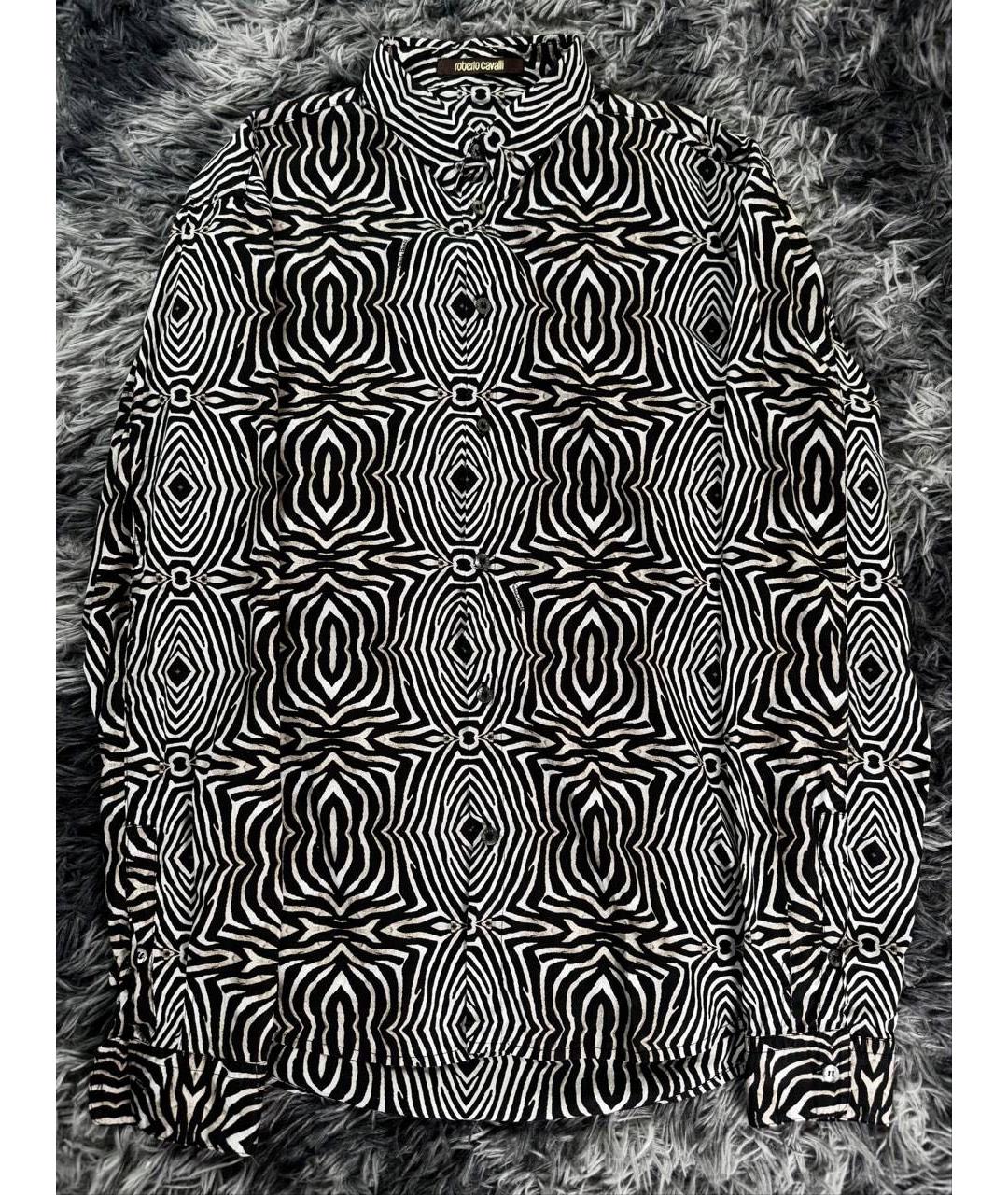 ROBERTO CAVALLI Мульти хлопковая кэжуал рубашка, фото 8