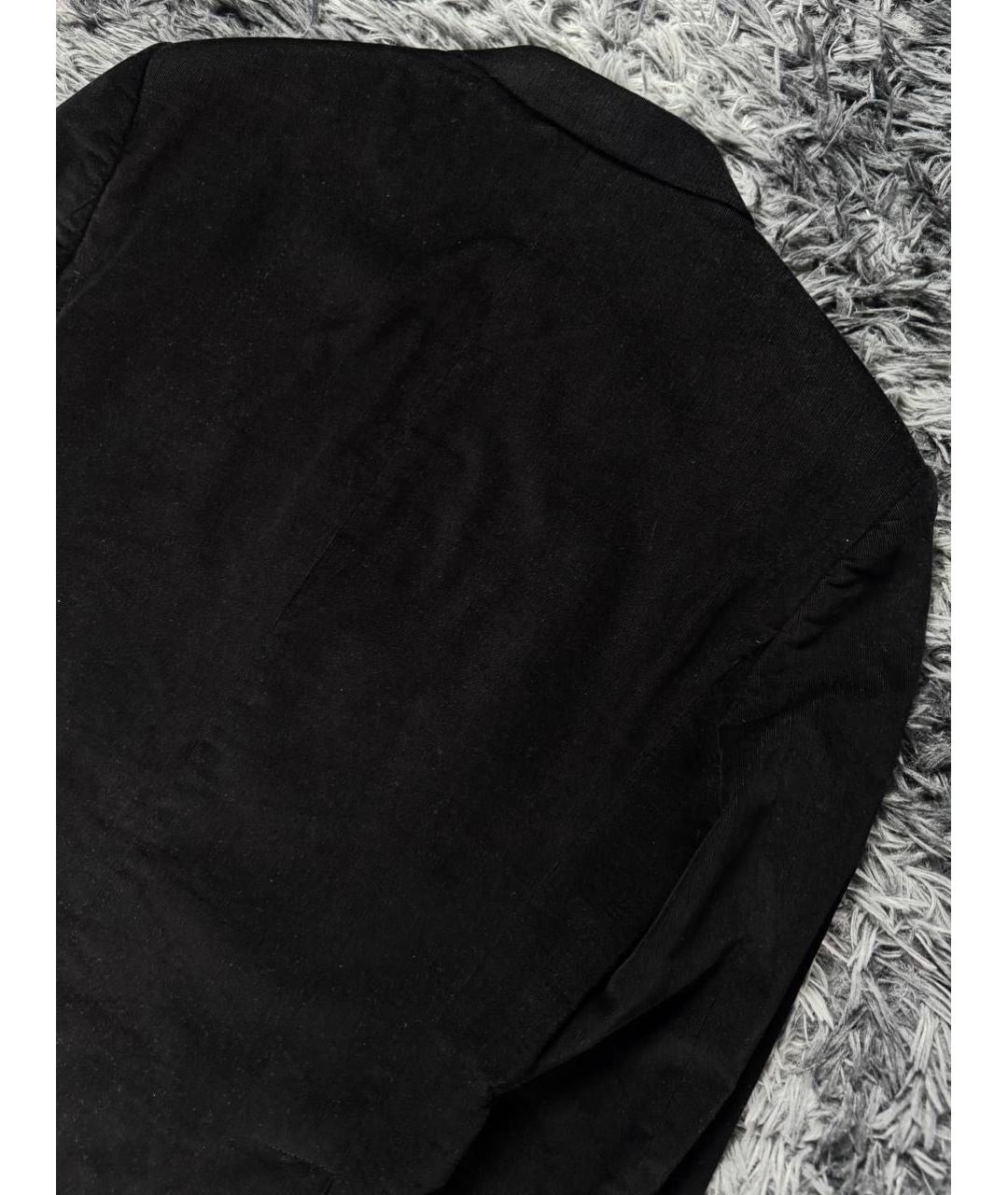 ROBERTO CAVALLI Черный хлопковый пиджак, фото 3