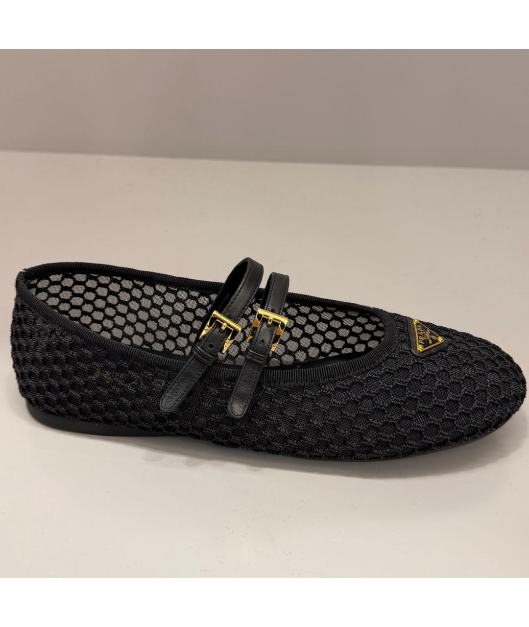 PRADA Черные балетки, фото 2