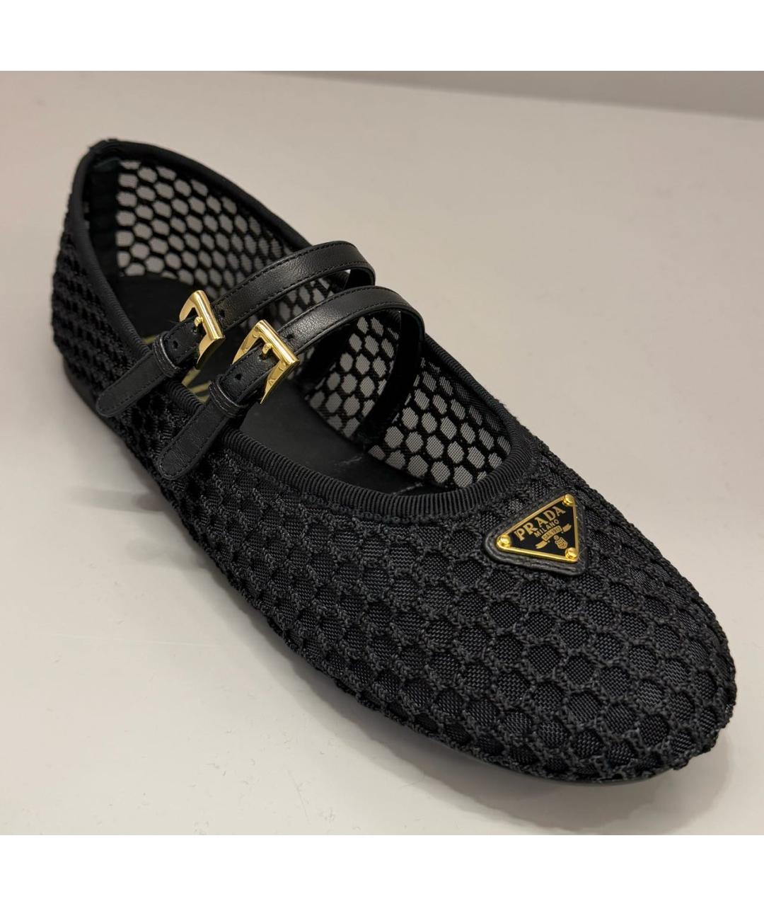 PRADA Черные балетки, фото 5