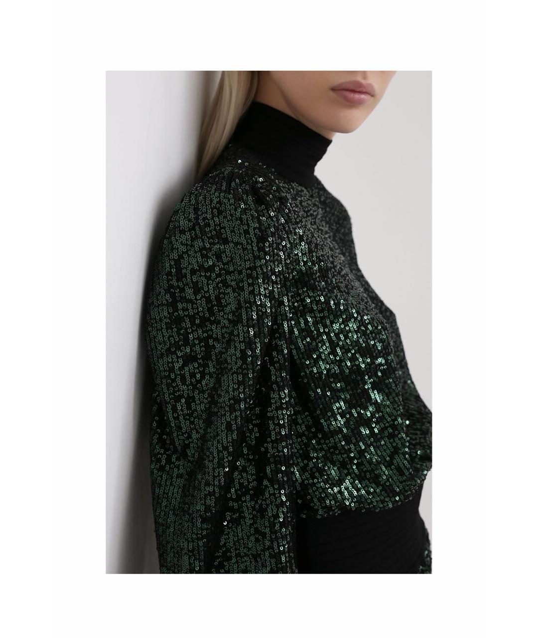 BALMAIN Зеленые полиэстеровое вечернее платье, фото 6