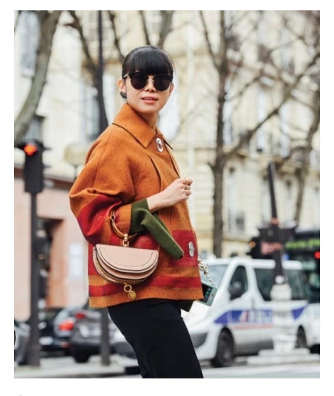 CHLOE Бежевая кожаная сумка через плечо, фото 8