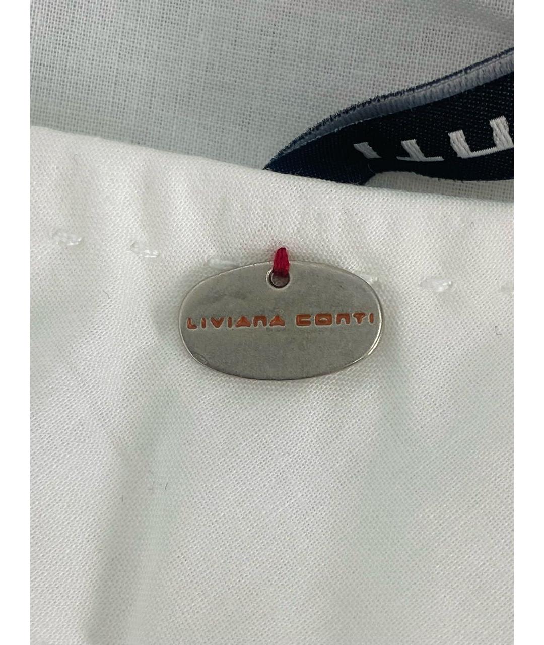 LIVIANA CONTI Белое хлопковое повседневное платье, фото 4