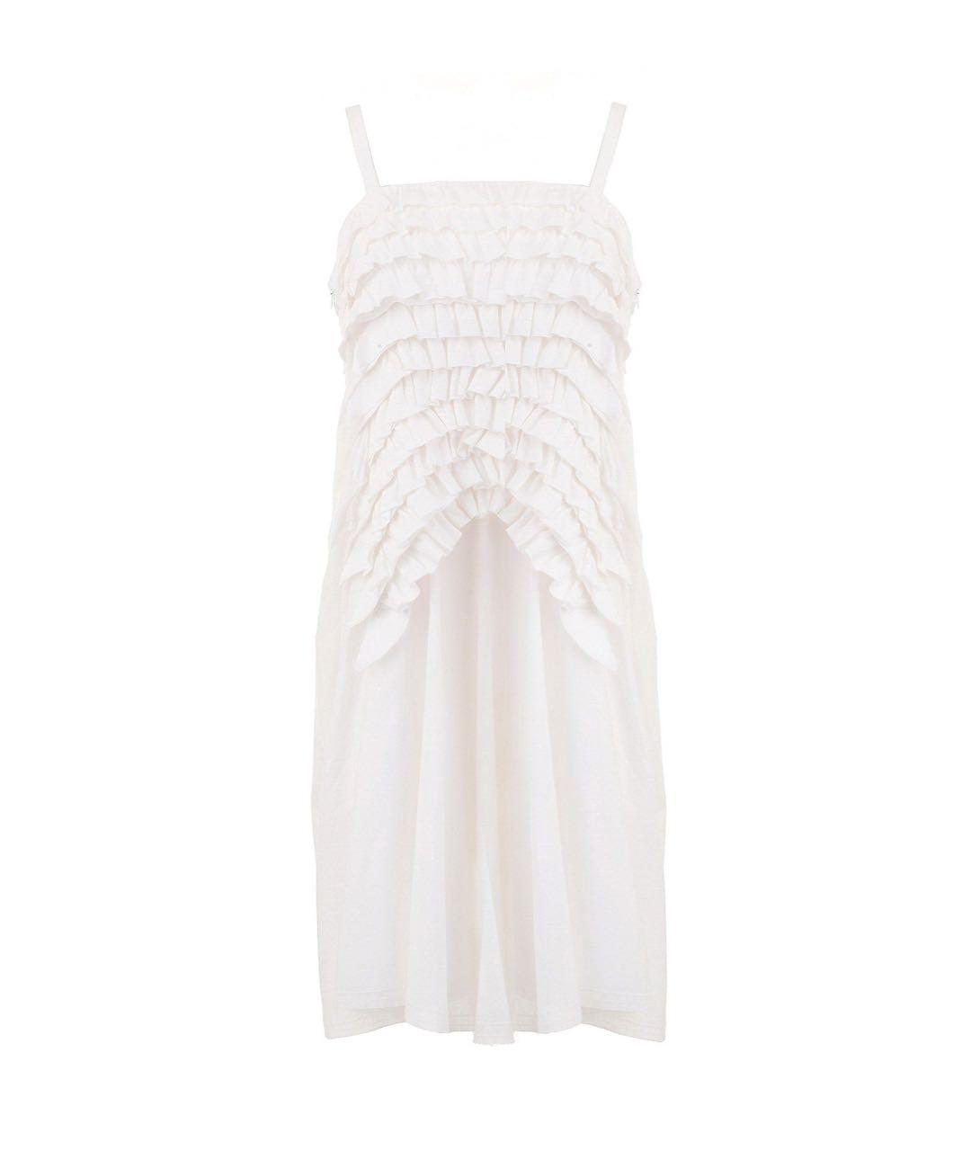 LIVIANA CONTI Белое хлопковое повседневное платье, фото 9