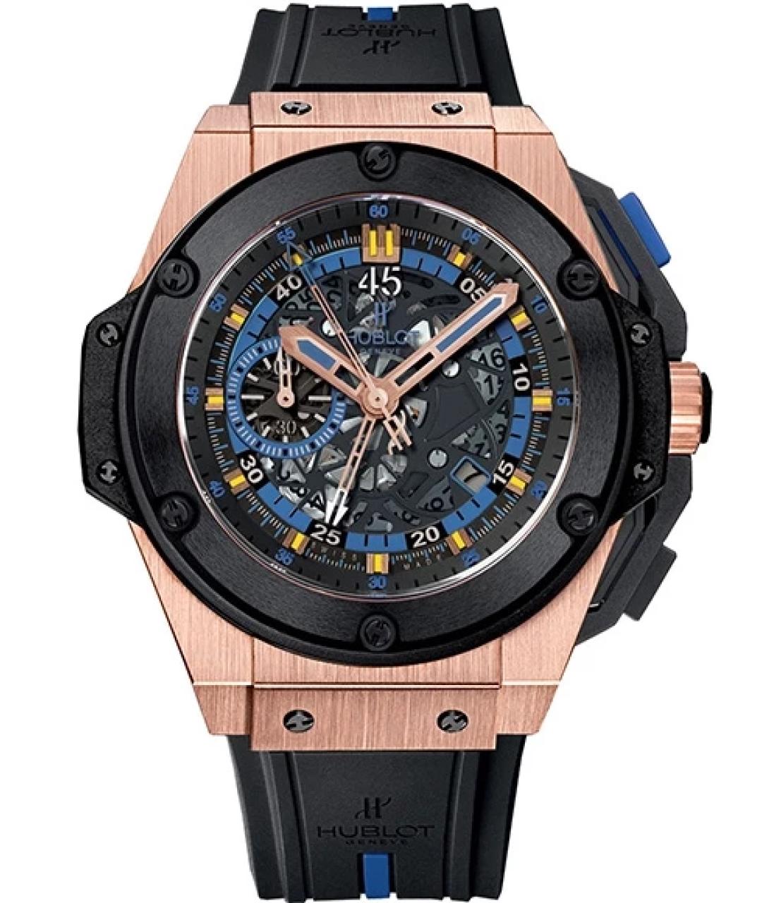 HUBLOT Черные часы из розового золота, фото 10