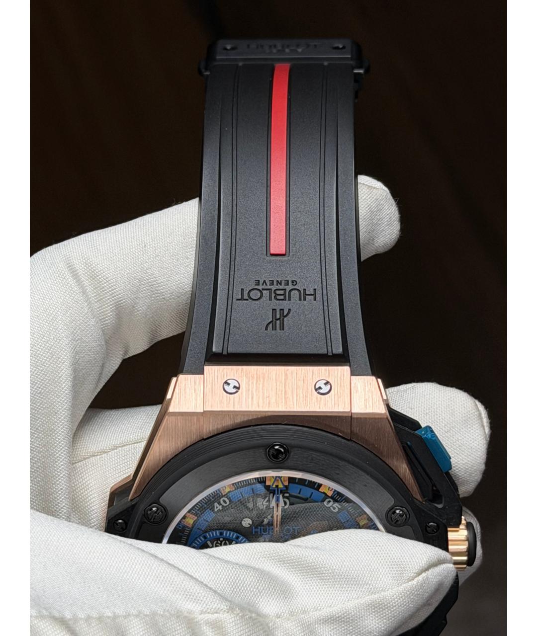HUBLOT Черные часы из розового золота, фото 7