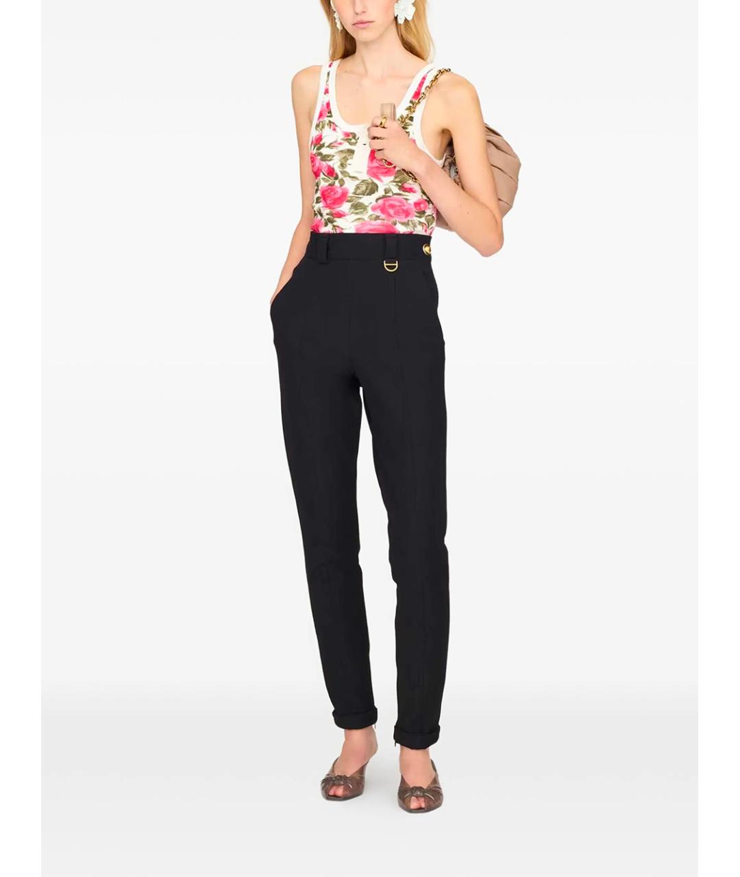 CHLOE Розовая хлопко-эластановая майка, фото 3