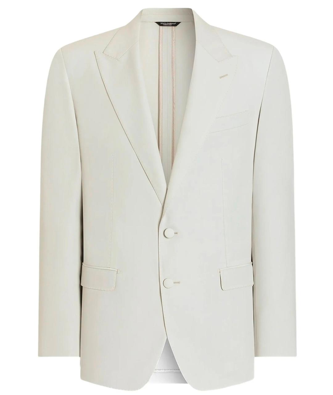 DOLCE&GABBANA Бежевый шерстяной пиджак, фото 1