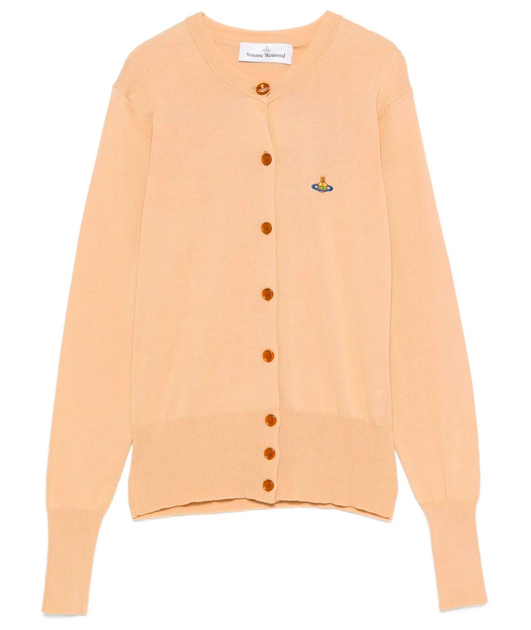 VIVIENNE WESTWOOD Бежевый хлопковый кардиган, фото 1