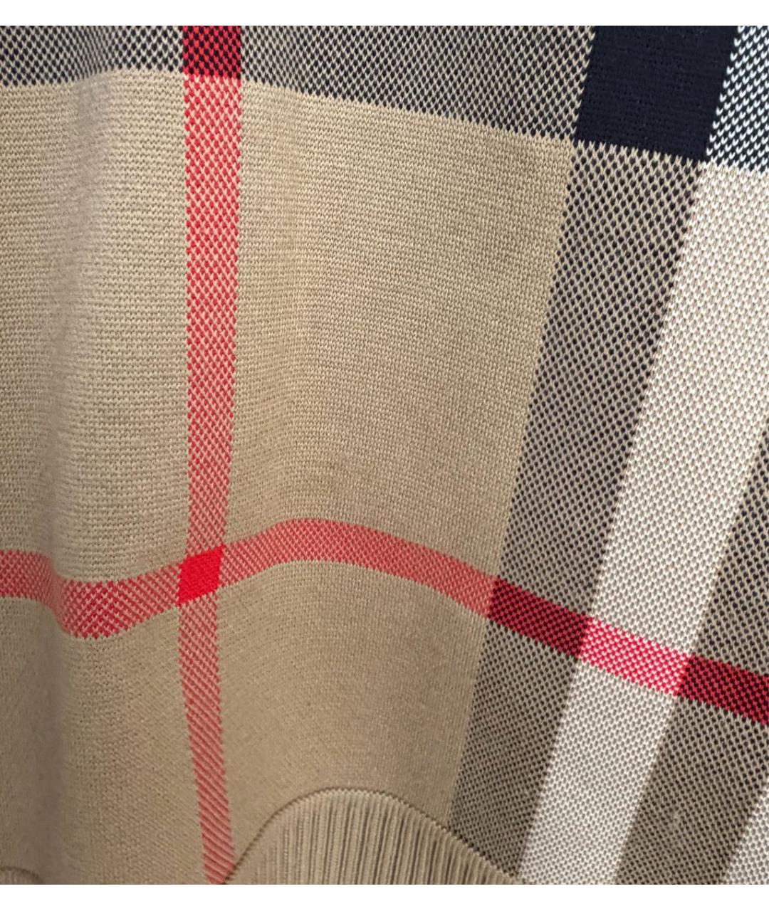 BURBERRY Бежевый шерстяной джемпер / свитер, фото 5